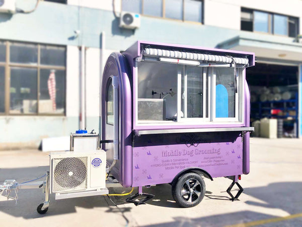 Mobile Dog Grooming Trailer - Rounder Model