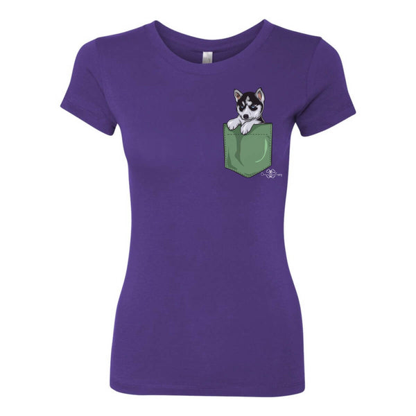 Matching Dog and Owner - Puppy Pocket - Women Shirts - Women