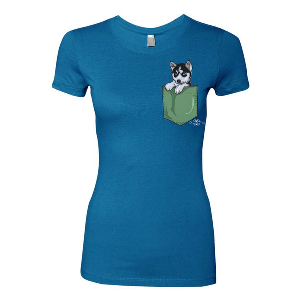 Matching Dog and Owner - Puppy Pocket - Women Shirts - Women