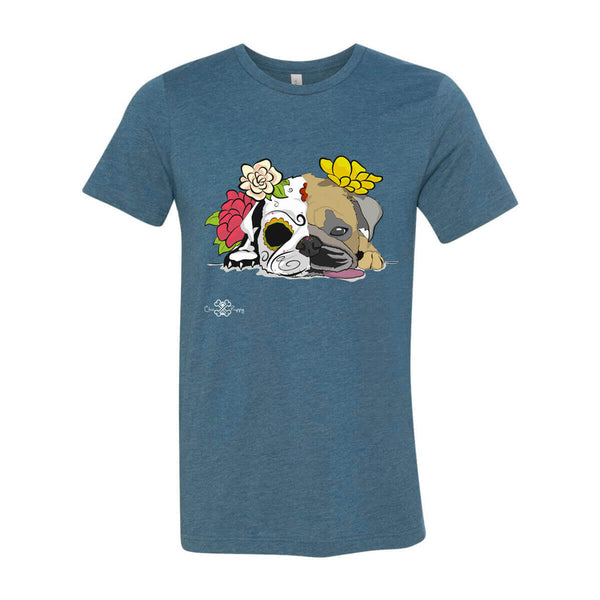Matching Dog and Owner - Dia De Los Muertos Pug - Men Shirts - Men