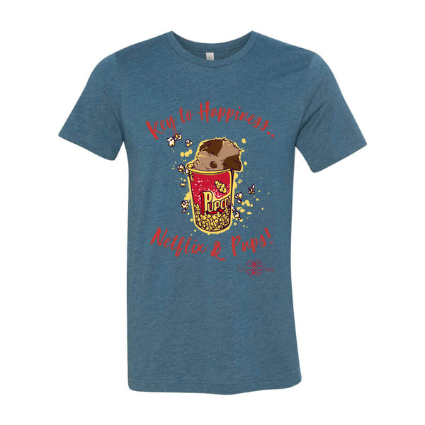 Matching Dog and Owner - Key to Happiness: Netflik & Pups! - Men Shirts - Men