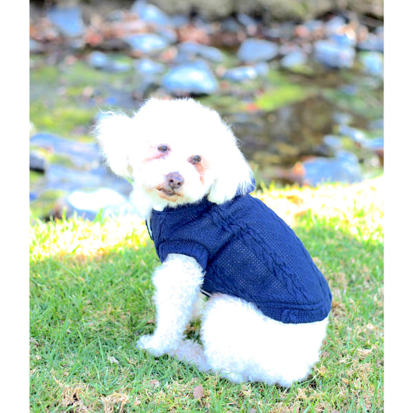 Matching Dog and Owner - Aran Irish Knit Dog Sweater - Dogs