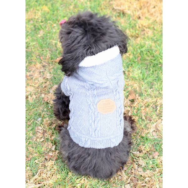 Matching Dog and Owner - Aran Irish Knit Dog Sweater - Dogs