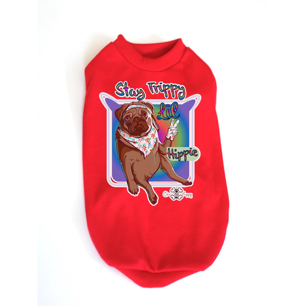 Matching Dog and Owner - Stay Trippy Lil Hippie - Dog Shirts & Hoodies - Dogs