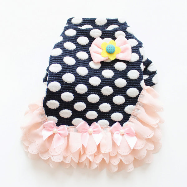 Matching Dog and Owner - 50s Polka-Dot Dog Dress - Dogs