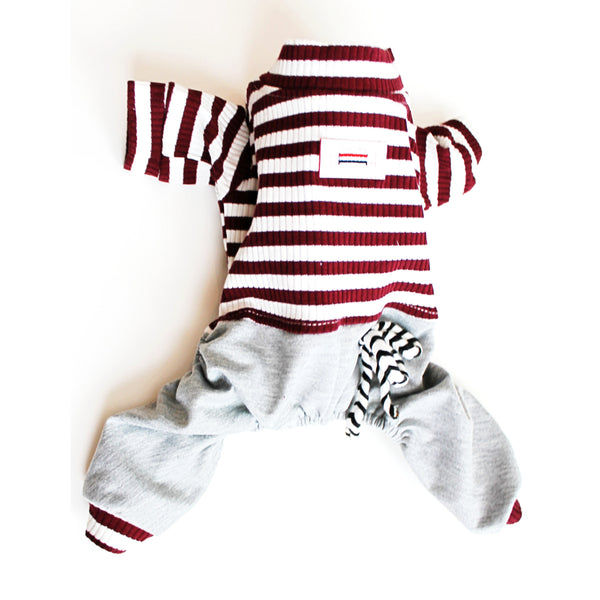 Matching Dog and Owner - French Stripe Parisian Dog Pajamas - Dogs