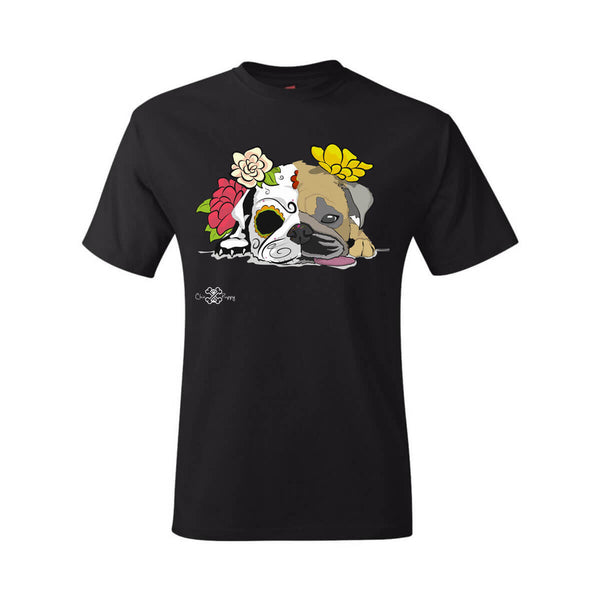 Matching Dog and Owner - Dia De Los Muertos Pug - Youth Shirts - Youth