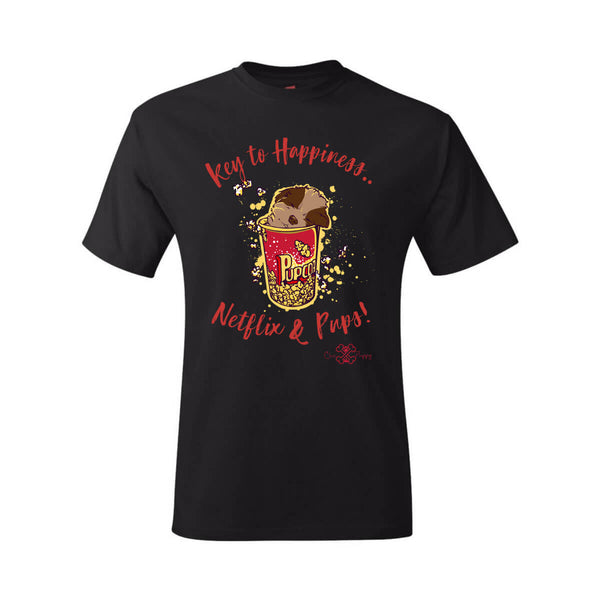 Matching Dog and Owner - Key to Happiness: Netflik & Pups! - Youth Shirts - Youth