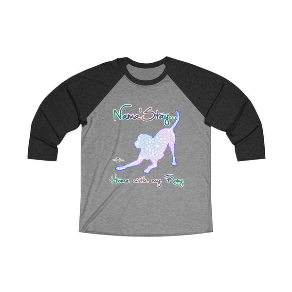 Matching Dog and Owner - Mandala Pups Silhouette - Women Raglans - Women