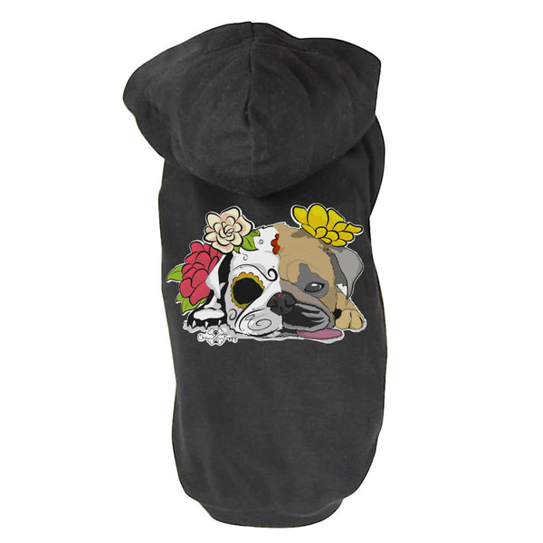Matching Dog and Owner - Dia De Los Pugs - Dog Shirts & Hoodies - Dogs