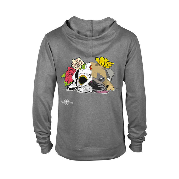 Matching Dog and Owner - Dia De Los Muertos Pug - Women Hoodies - Women