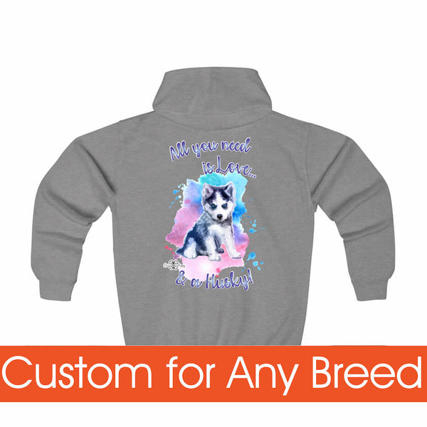 Matching Dog and Owner - All you need is Love - Youth Hoodies - Youth
