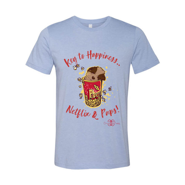 Matching Dog and Owner - Key to Happiness: Netflik & Pups! - Men Shirts - Men