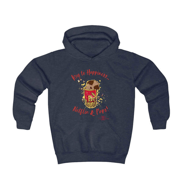 Matching Dog and Owner - Key to Happiness: Netflik & Pups! - Youth Hoodies - Youth