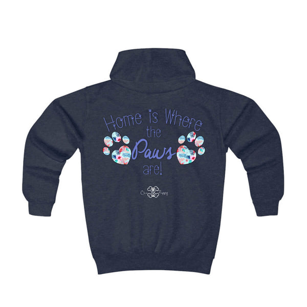 Matching Dog and Owner - Home is Where the Paws Are! - Youth Hoodies - Youth