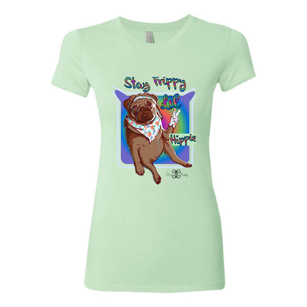 Matching Dog and Owner - Stay Trippy Lil Hippie - Women Shirts - Women