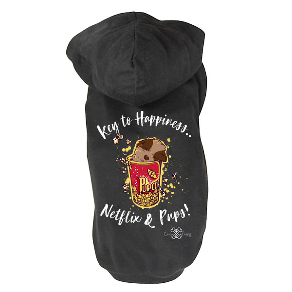 Matching Dog and Owner - Key to Happiness: Netflik & Pups! - Dog Shirts & Hoodies - Dogs
