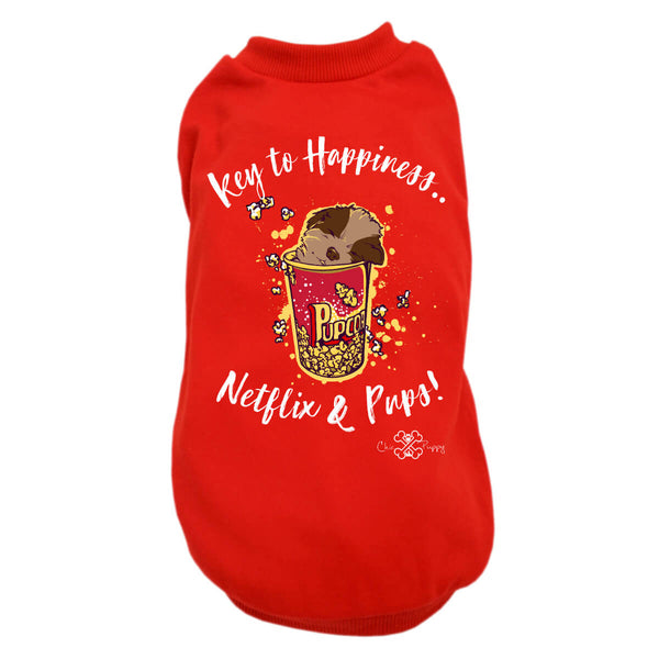 Matching Dog and Owner - Key to Happiness: Netflik & Pups! - Dog Shirts & Hoodies - Dogs