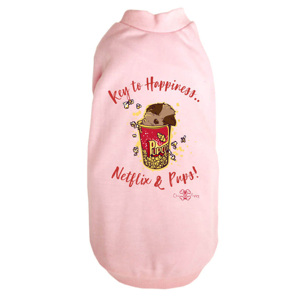 Matching Dog and Owner - Key to Happiness: Netflik & Pups! - Dog Shirts & Hoodies - Dogs