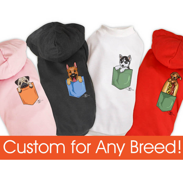 Matching Dog and Owner - Puppy Pocket - Dog Shirts & Hoodies - Dogs
