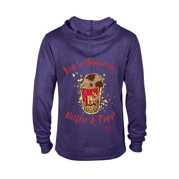 Matching Dog and Owner - Key to Happiness: Netflik & Pups! - Women Hoodies - Women