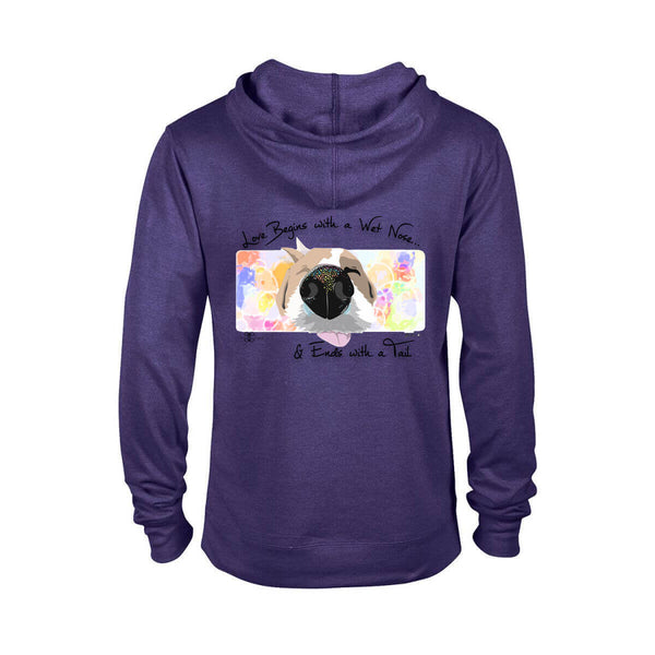 Matching Dog and Owner - Love Begins with a Wet Nose - Men Hoodies - Men