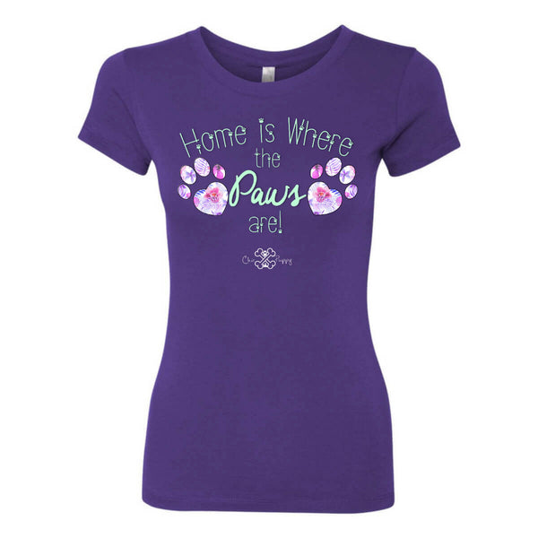 Matching Dog and Owner - Home is Where the Paws Are! - Women Shirts - Women