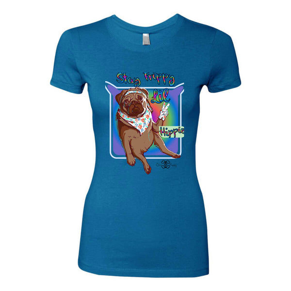Matching Dog and Owner - Stay Trippy Lil Hippie - Women Shirts - Women