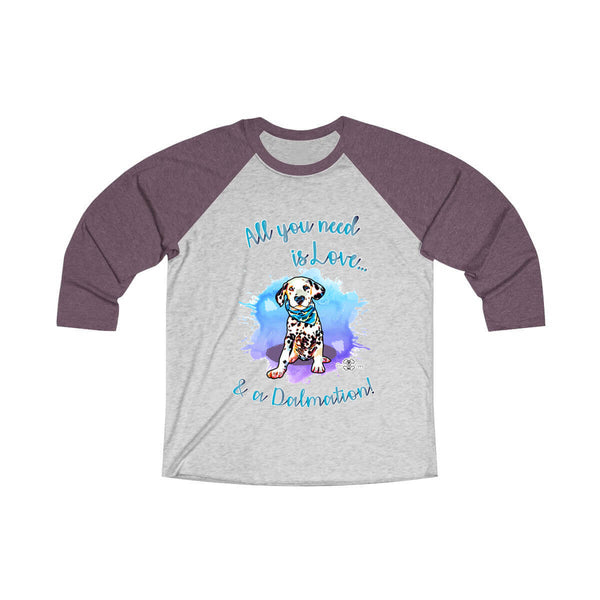 Matching Dog and Owner - All you need is Love - Men Raglans - Men