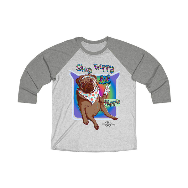 Matching Dog and Owner - Stay Trippy Lil Hippie - Men Raglans - Men