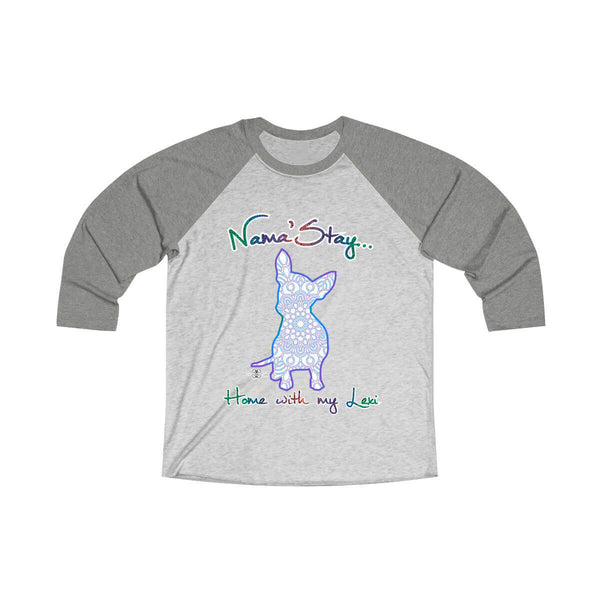 Matching Dog and Owner - Mandala Pups Silhouette - Men Raglans - Men