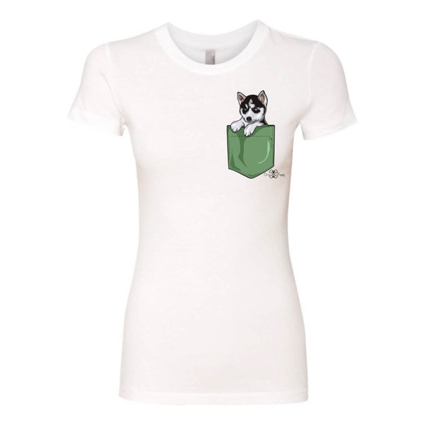 Matching Dog and Owner - Puppy Pocket - Women Shirts - Women
