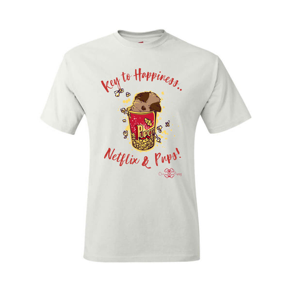 Matching Dog and Owner - Key to Happiness: Netflik & Pups! - Men Shirts - Men