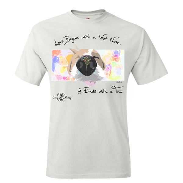 Matching Dog and Owner - Love Begins with a Wet Nose - Youth Shirts - Youth