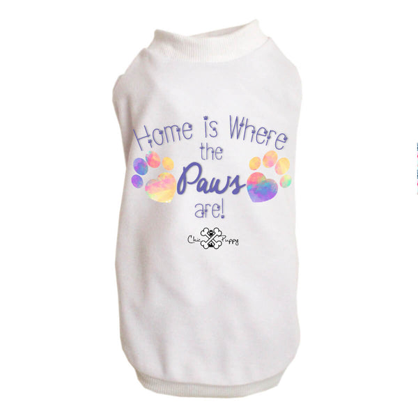 Matching Dog and Owner - Home is Where the Paws Are! - Dog Shirts & Hoodies - Dogs