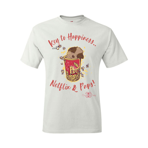 Matching Dog and Owner - Key to Happiness: Netflik & Pups! - Youth Shirts - Youth