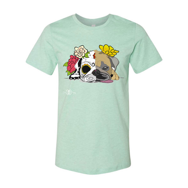 Matching Dog and Owner - Dia De Los Muertos Pug - Youth Shirts - Youth