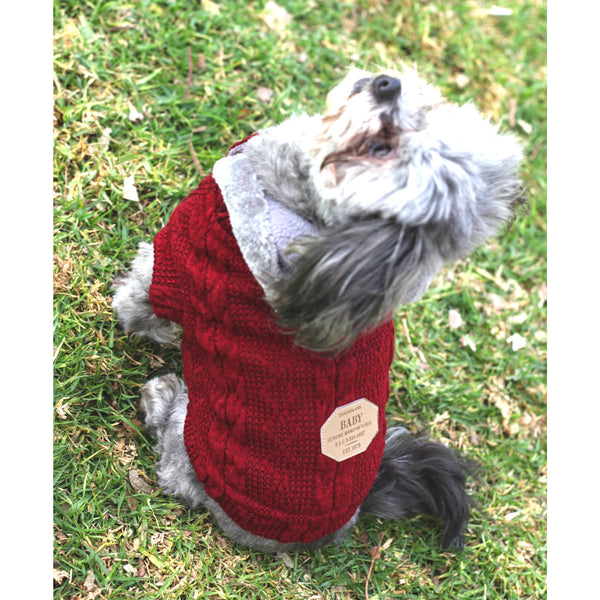 Matching Dog and Owner - Aran Irish Knit Dog Sweater - Dogs