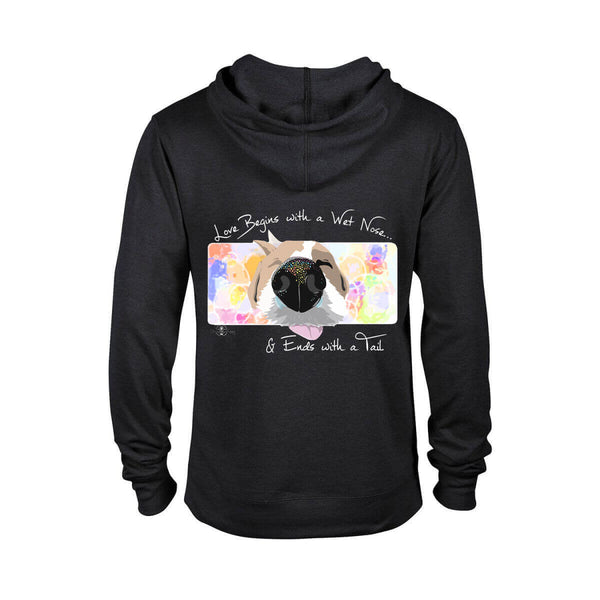 Matching Dog and Owner - Love Begins with a Wet Nose - Women Hoodies - Women