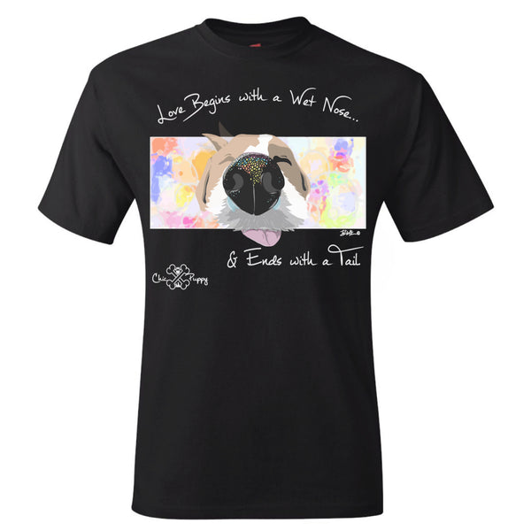 Matching Dog and Owner - Love Begins with a Wet Nose - Men Shirts - Men