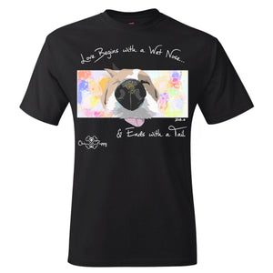 Matching Dog and Owner - Love Begins with a Wet Nose - Youth Shirts - Youth