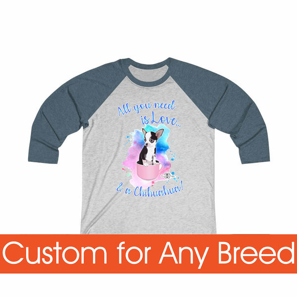 Matching Dog and Owner - All you need is Love - Women Raglans - Women