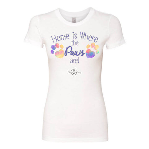 Matching Dog and Owner - Home is Where the Paws Are! - Women Shirts - Women
