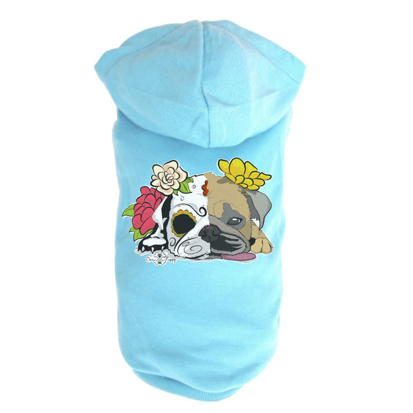 Matching Dog and Owner - Dia De Los Pugs - Dog Shirts & Hoodies - Dogs