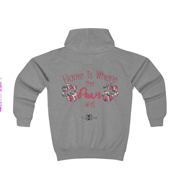 Matching Dog and Owner - Home is Where the Paws Are! - Youth Hoodies - Youth