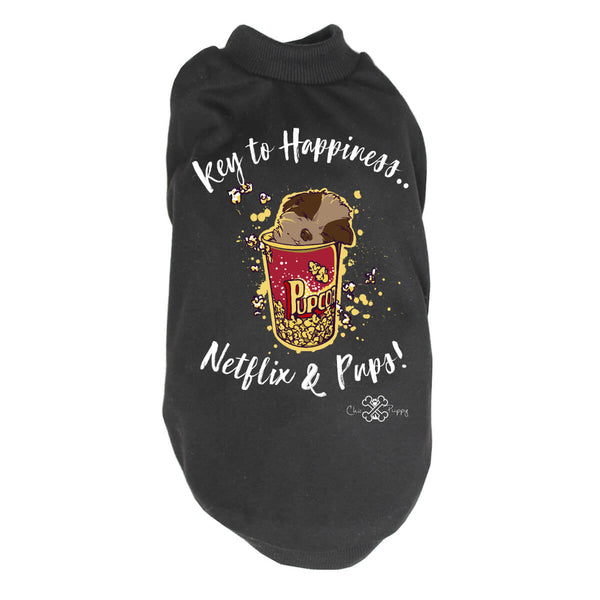 Matching Dog and Owner - Key to Happiness: Netflik & Pups! - Dog Shirts & Hoodies - Dogs
