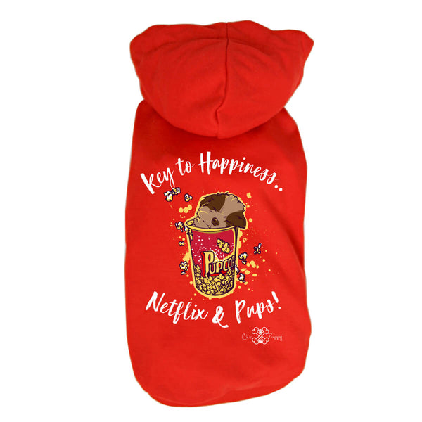 Matching Dog and Owner - Key to Happiness: Netflik & Pups! - Dog Shirts & Hoodies - Dogs