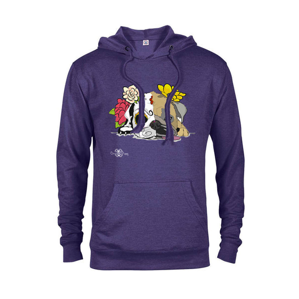 Matching Dog and Owner - Dia De Los Muertos Pug - Women Hoodies - Women