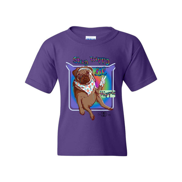 Matching Dog and Owner - Stay Trippy Lil Hippie - Youth Shirts - Youth